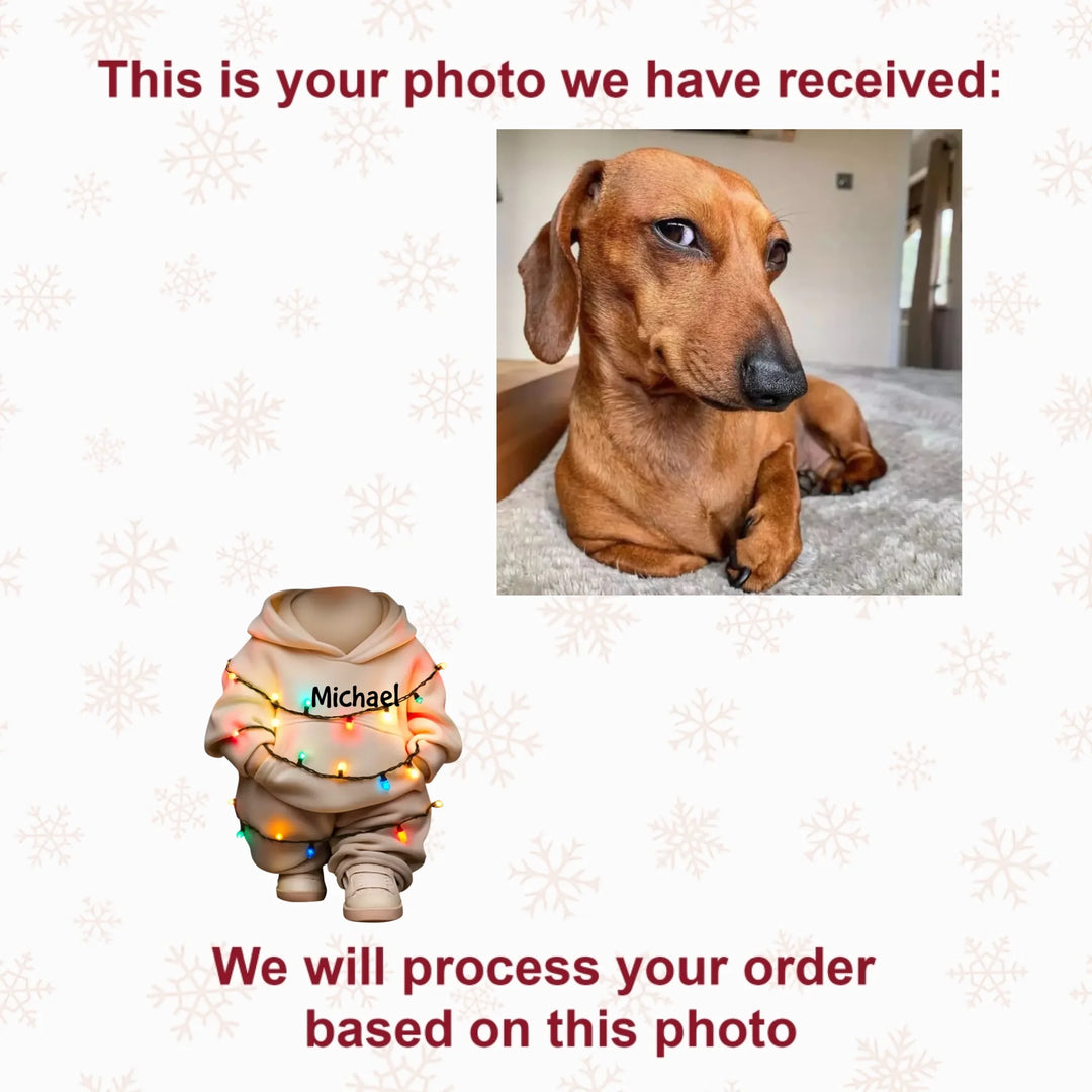 Too Cool For Christmas - Personalized Photo Mica Ornament - Christmas Gift For Dog Lover, Dog Mom, Dog Dad AGCHT009