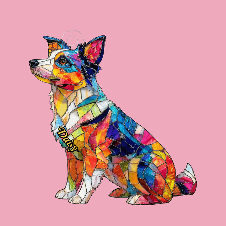 Radiant Love - Mica Ornament - Christmas Gift For Dog Parents