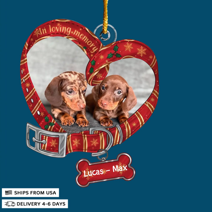 Paws In Heaven - Mica Ornament - Christmas Gift For Dog Lover, Dog Mom, Dog Dad