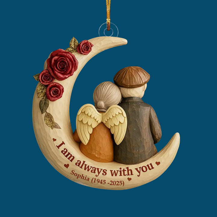 Personalized Couple Memorial - Personalized Custom Shape Mica Ornament - Christmas Gift For Family Members