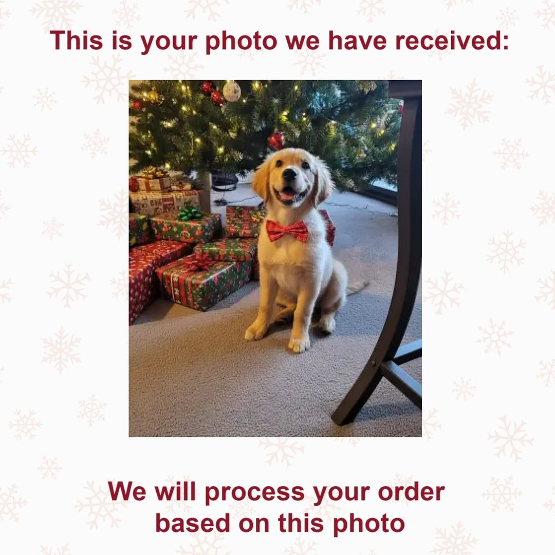 Time For Christmas With My Pet - Customized Photo Ornament - Christmas Gift For Pet Lovers AGCDH005