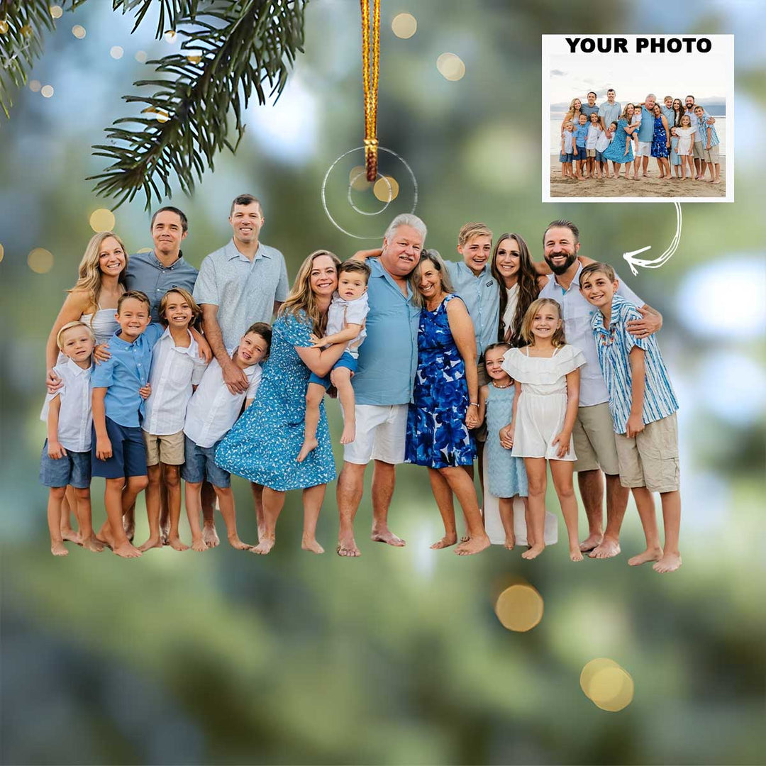 Hawaii Vacation - Personalized Photo Mica Ornament - Christmas Gift For Family Members