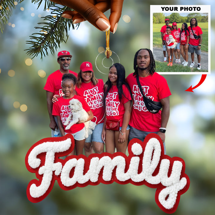 Where Love is Endless - Personalized Photo Mica Ornament - Christmas Gift For Family Members UPL0LDH008