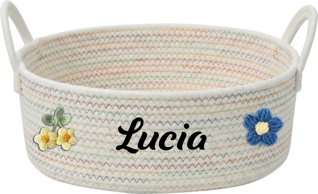 Rainbow Stitched White