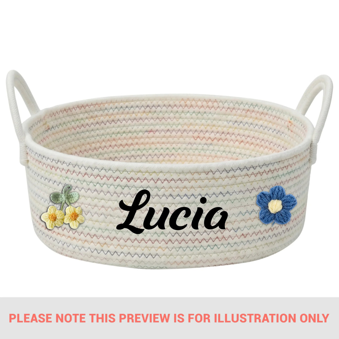 Rainbow Stitched White