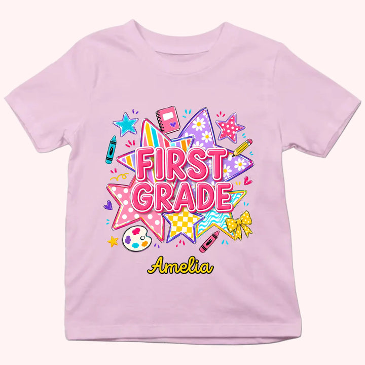 A New Grade A New Adventure - Personalized Shirts - Back To School Gift For Kid