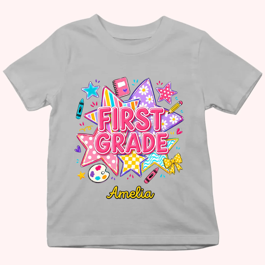 A New Grade A New Adventure - Personalized Shirts - Back To School Gift For Kid