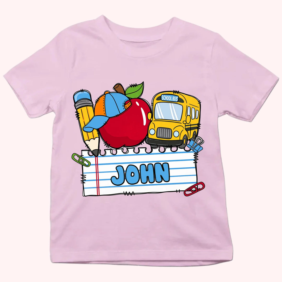 Personalized Youth Shirts - Boy & Girl First Day of School Tee - Gift For Back To School