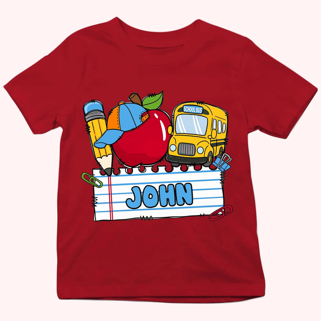 Personalized Youth Shirts - Boy & Girl First Day of School Tee - Gift For Back To School