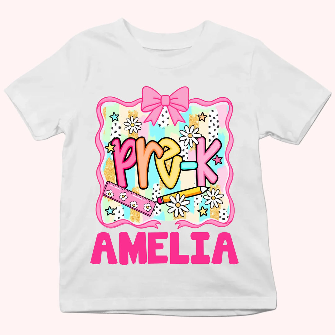 Ribbon - Personalized Youth Shirts - Back To School Gift For Kids