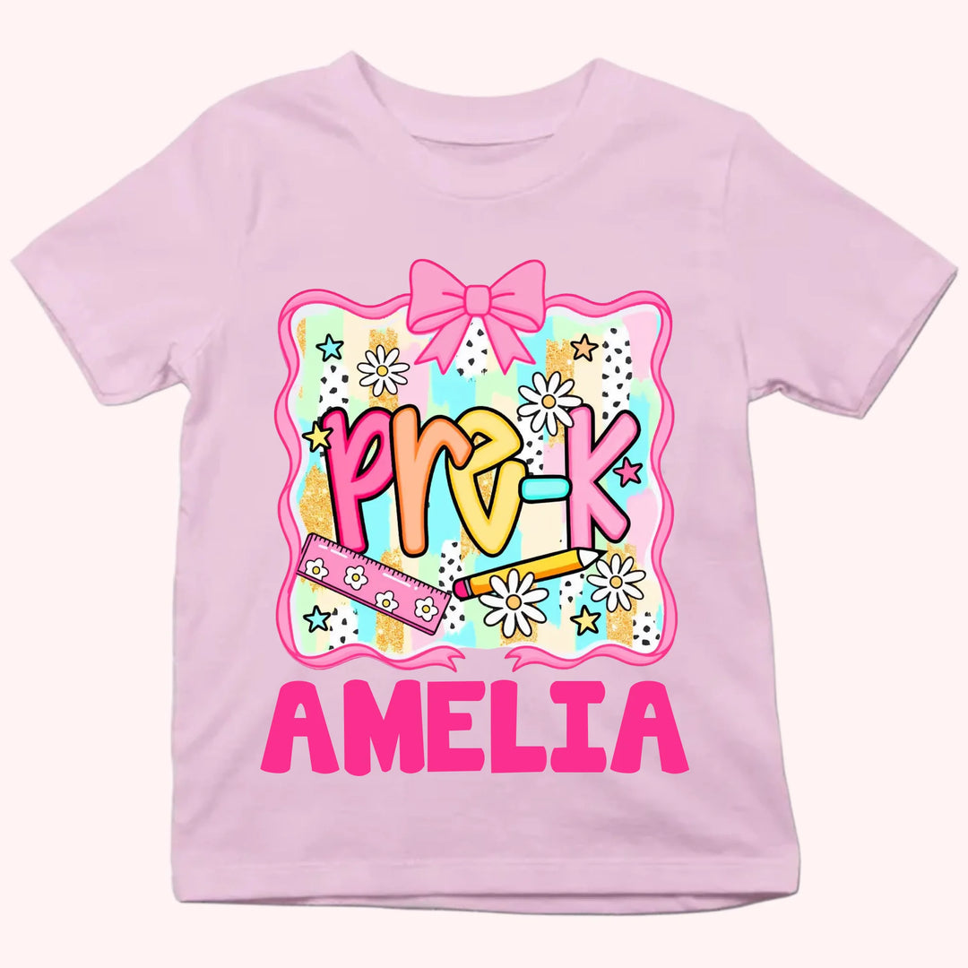 Ribbon - Personalized Youth Shirts - Back To School Gift For Kids