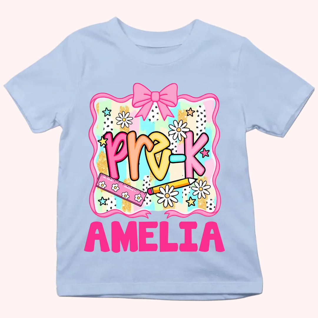Ribbon - Personalized Youth Shirts - Back To School Gift For Kids