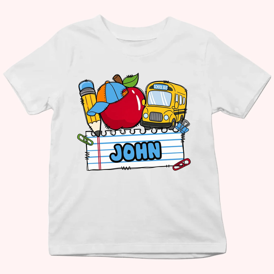 Personalized Youth Shirts - Boy & Girl First Day of School Tee - Gift For Back To School