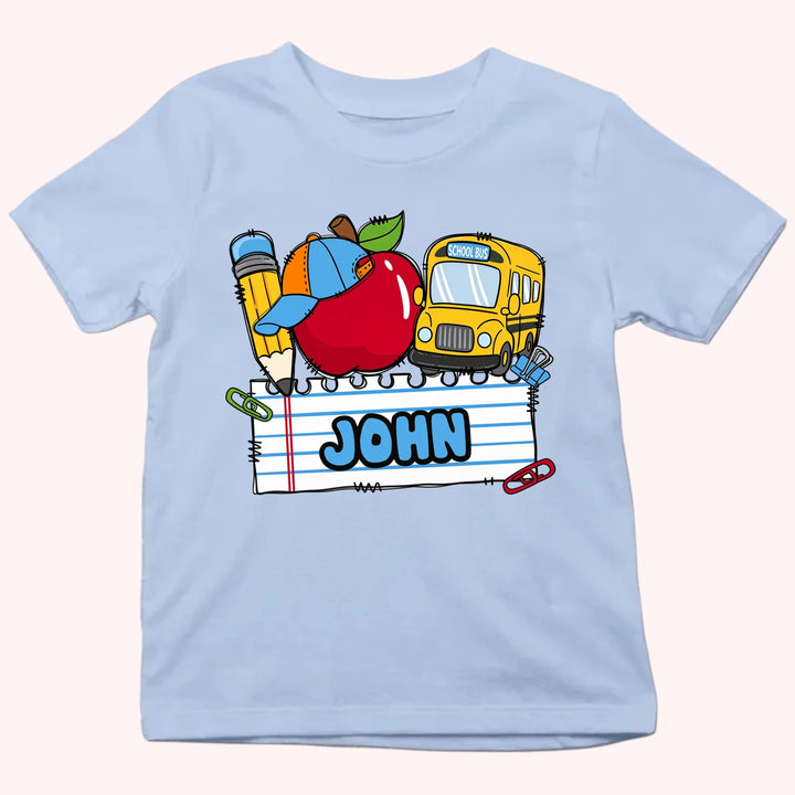 Personalized Youth Shirts - Boy & Girl First Day of School Tee - Gift For Back To School