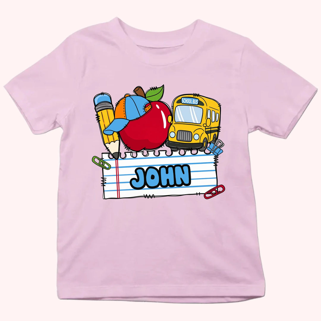 Personalized Youth Shirts - Boy & Girl First Day of School Tee - Gift For Back To School