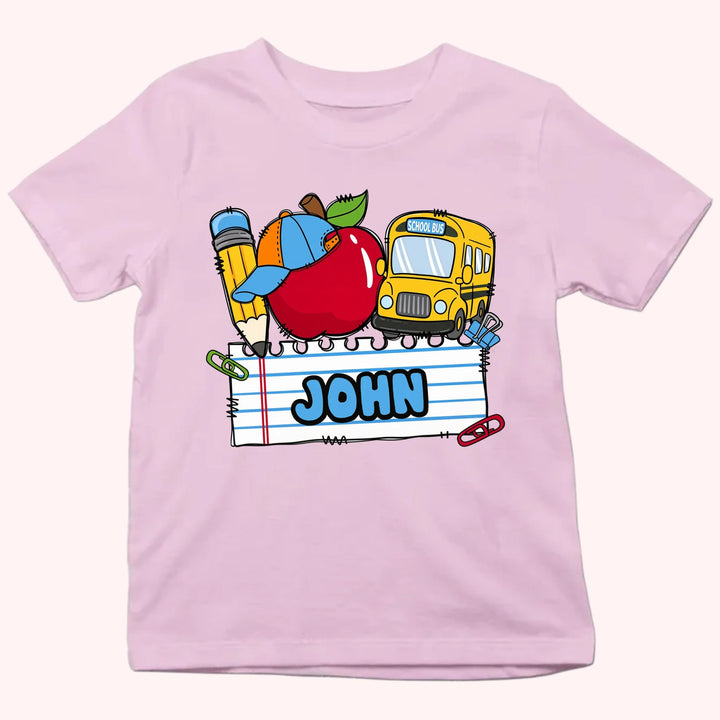 Personalized Youth Shirts - Boy & Girl First Day of School Tee - Gift For Back To School