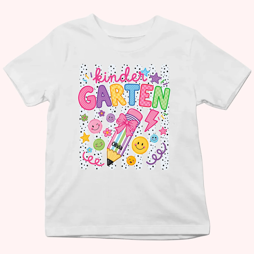 Kid Tshirt Custom Name_Back to school_Custom grade_Gift for Kids Back to School
