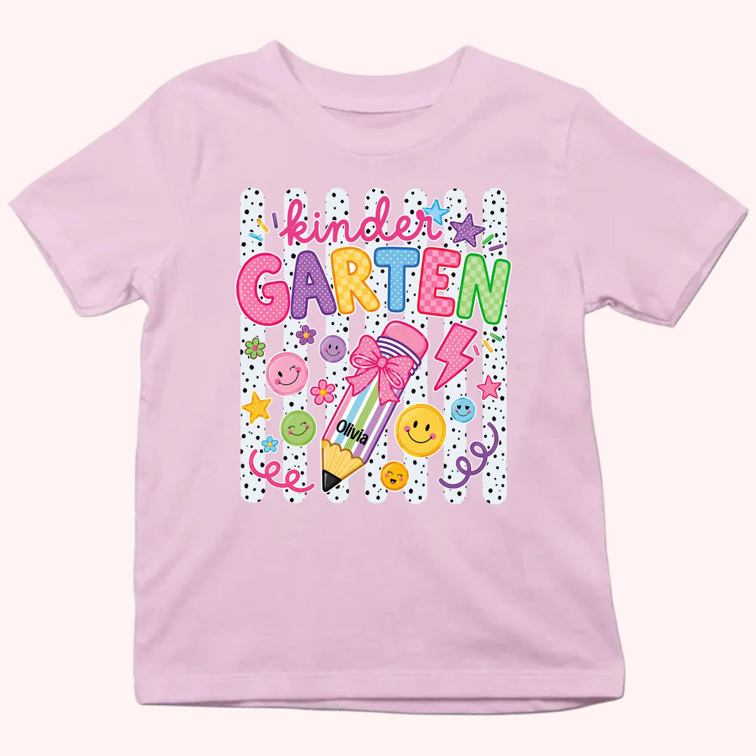 Kid Tshirt Custom Name_Back to school_Custom grade_Gift for Kids Back to School