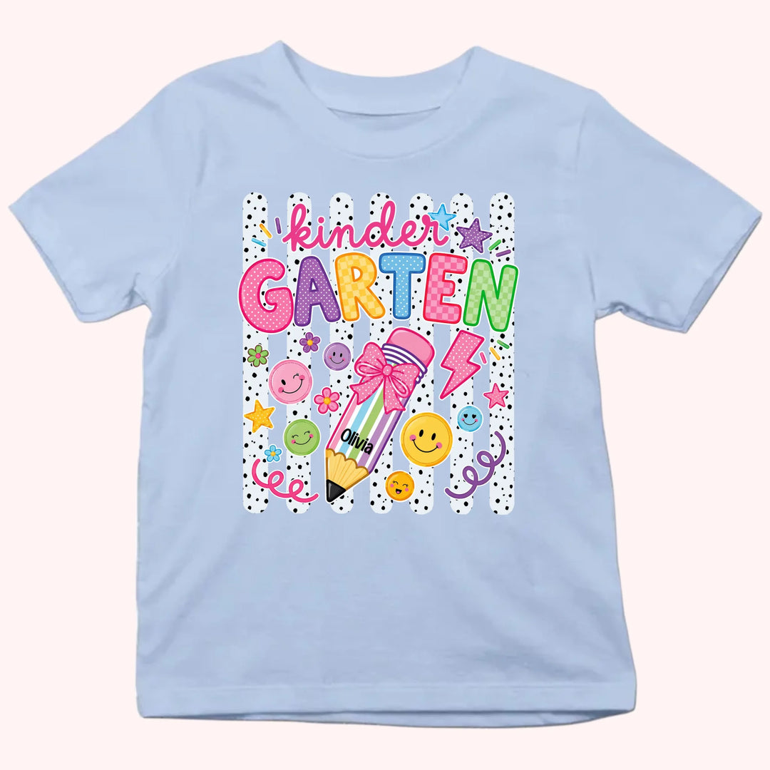 Kid Tshirt Custom Name_Back to school_Custom grade_Gift for Kids Back to School