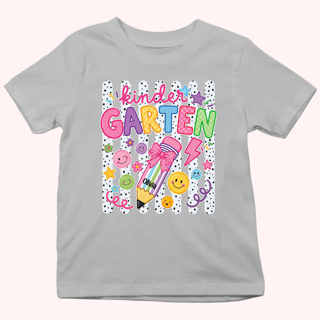 Kid Tshirt Custom Name_Back to school_Custom grade_Gift for Kids Back to School