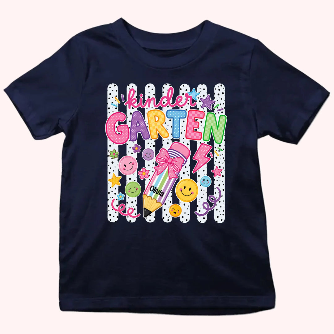 Kid Tshirt Custom Name_Back to school_Custom grade_Gift for Kids Back to School
