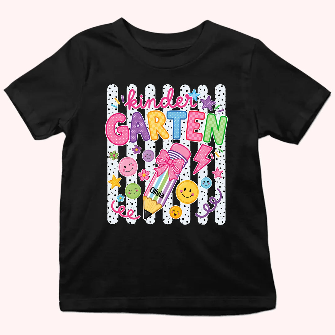 Kid Tshirt Custom Name_Back to school_Custom grade_Gift for Kids Back to School
