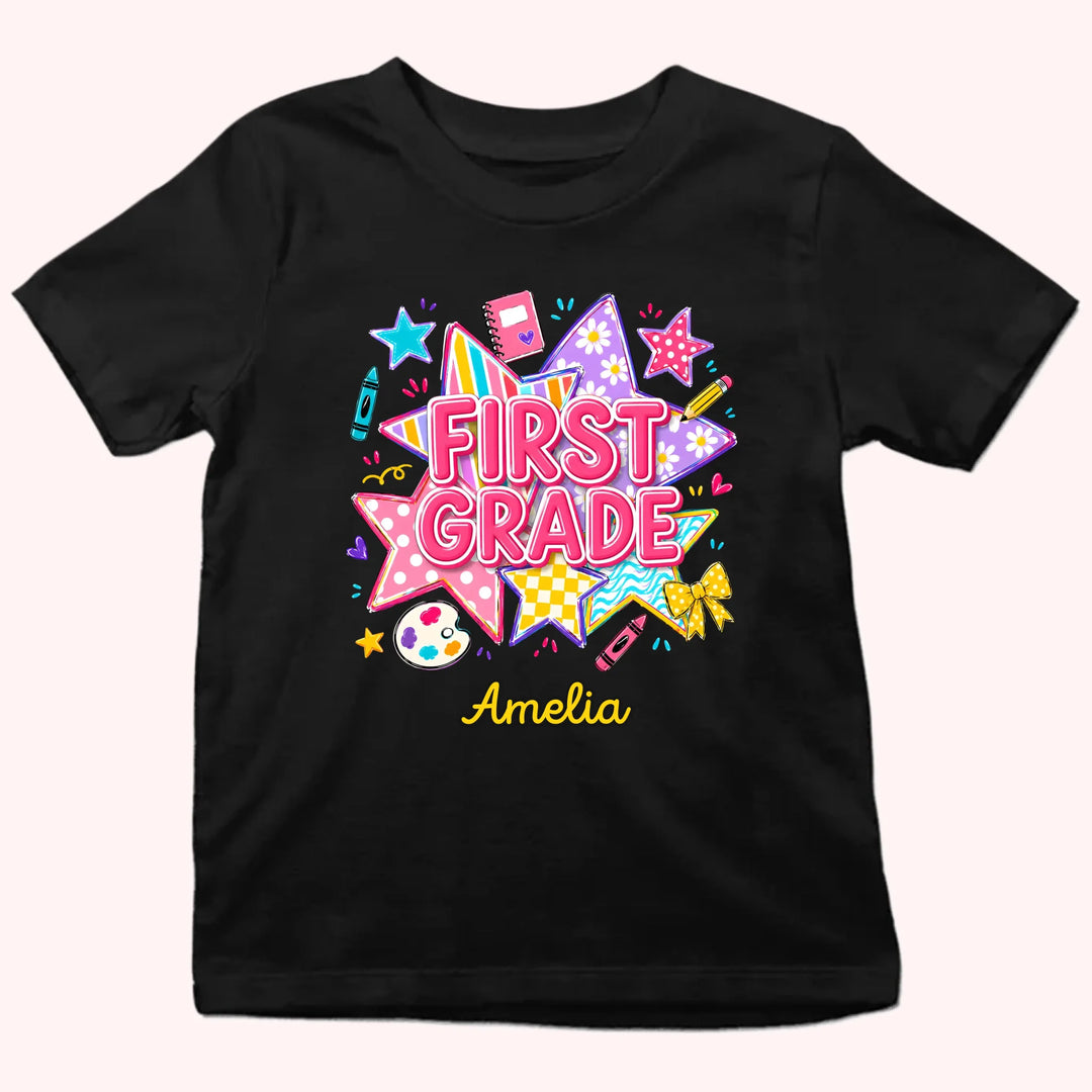 A New Grade A New Adventure - Personalized Youth Shirts - Back To School Gift For Kid