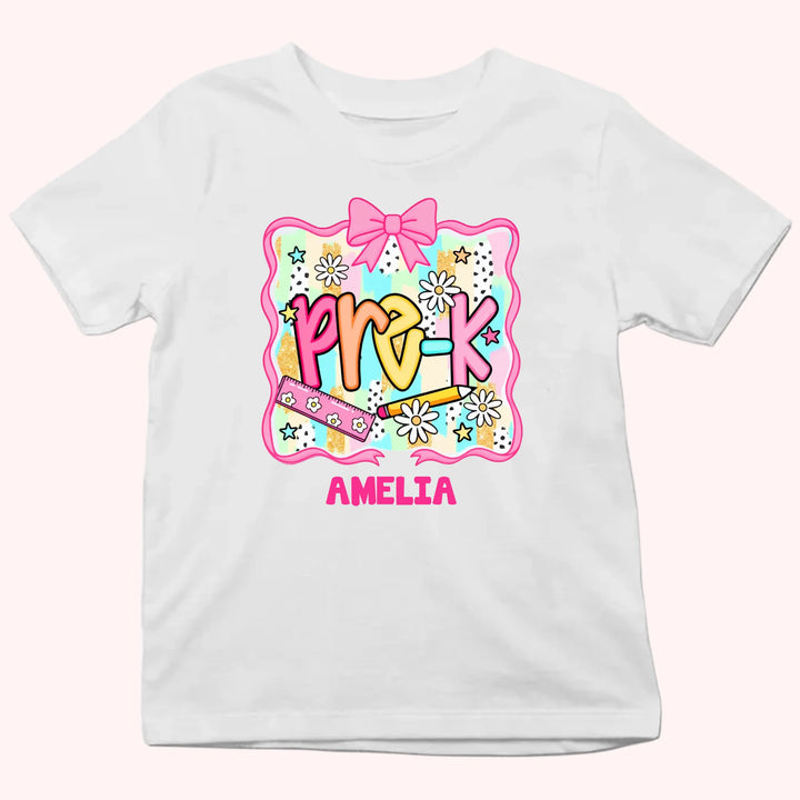 Ribbon - Personalized Youth Shirts - Back To School Gift For Kids