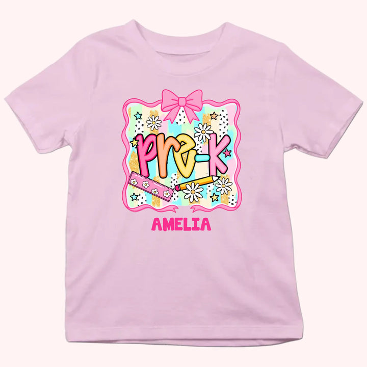 Ribbon - Personalized Youth Shirts - Back To School Gift For Kids