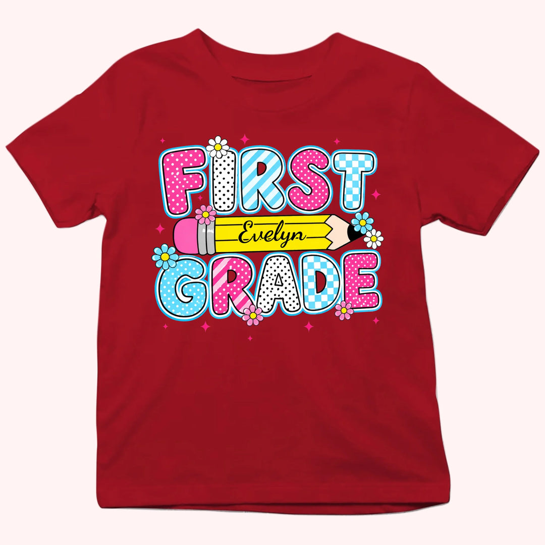 Personalized Youth Shirts-Pencil kid Shirt-Gift for Back to School