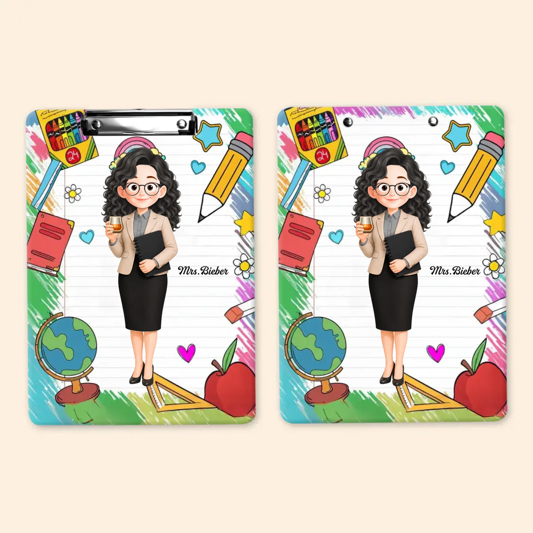 Teacher Love Inspire - Personalized Custom Clipboard - Back To School Gift For Teacher