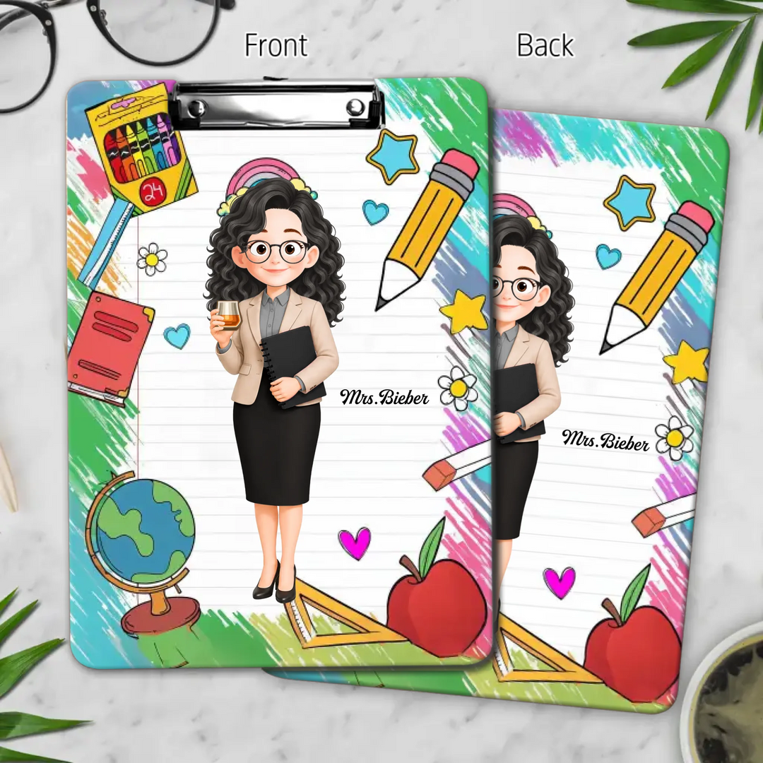 Teacher Love Inspire - Personalized Custom Clipboard - Back To School Gift For Teacher