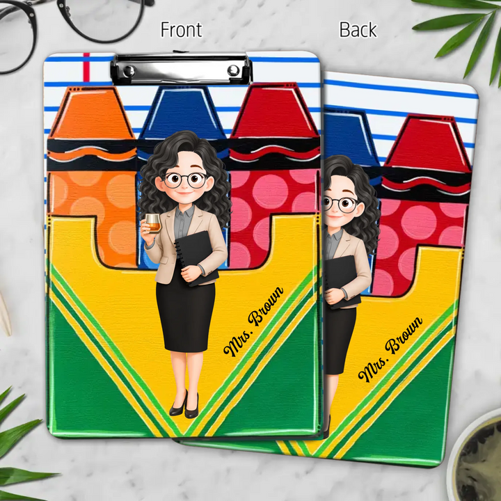 Teacher Life - Personalized Custom Clipboard - Back To School Gift For Teacher
