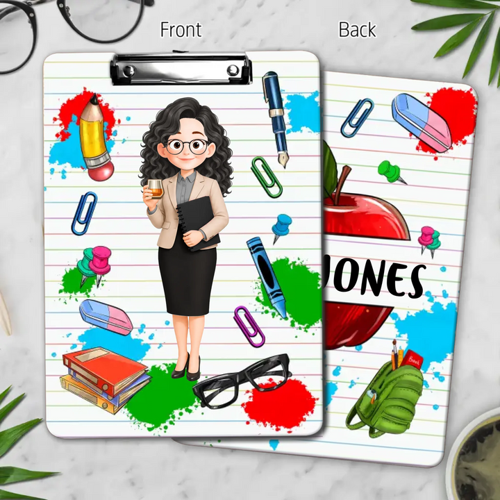 Teacher Love Inspire - Personalized Custom Clipboard - Teacher's Day, Back To School Gift For Teacher