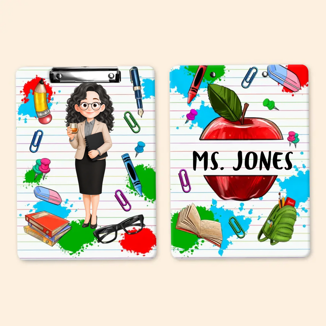 Teacher Love Inspire - Personalized Custom Clipboard - Teacher's Day, Back To School Gift For Teacher