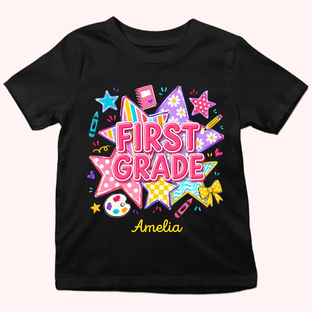 A New Grade A New Adventure - Personalized Youth Shirts - Back To School Gift For Kid