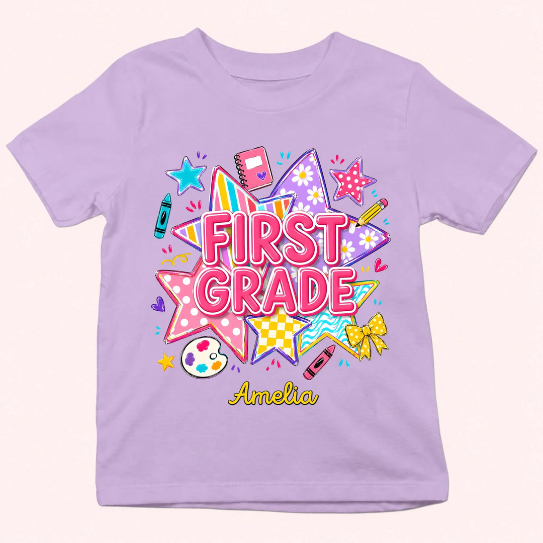 A New Grade A New Adventure - Personalized Youth Shirts - Back To School Gift For Kid
