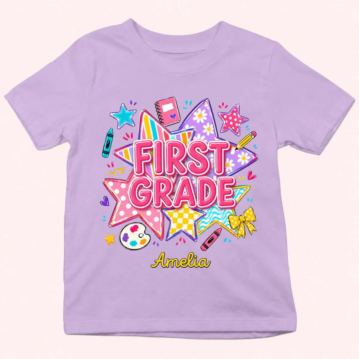 A New Grade A New Adventure - Personalized Youth Shirts - Back To School Gift For Kid