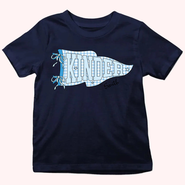 Personalized Youth Shirts - Pennant Shirt - Gift for Back To School