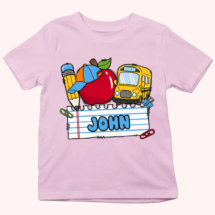 Personalized Youth Shirts - Boy & Girl First Day of School Tee - Gift For Back To School