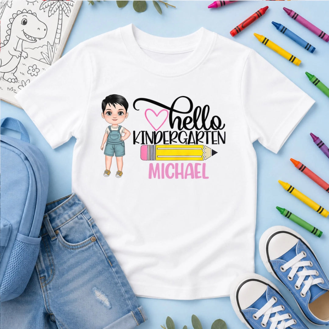Tung_20260630_2D Kid Tshirt_Hello Kindergarten_ARND155 4