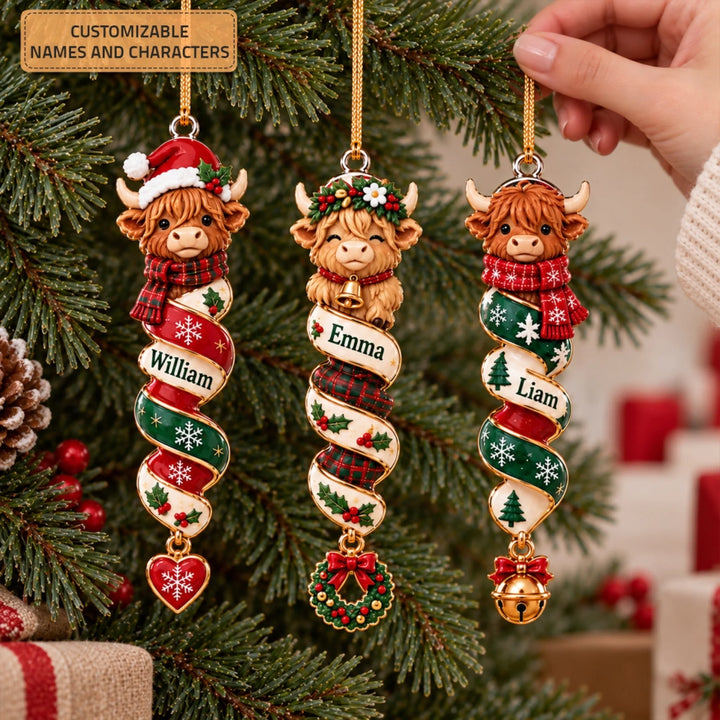 MOCKUP 7_20260915_Vertical Acrylic Ornament_Christmas Highland Cow_ARND158_ADSG055