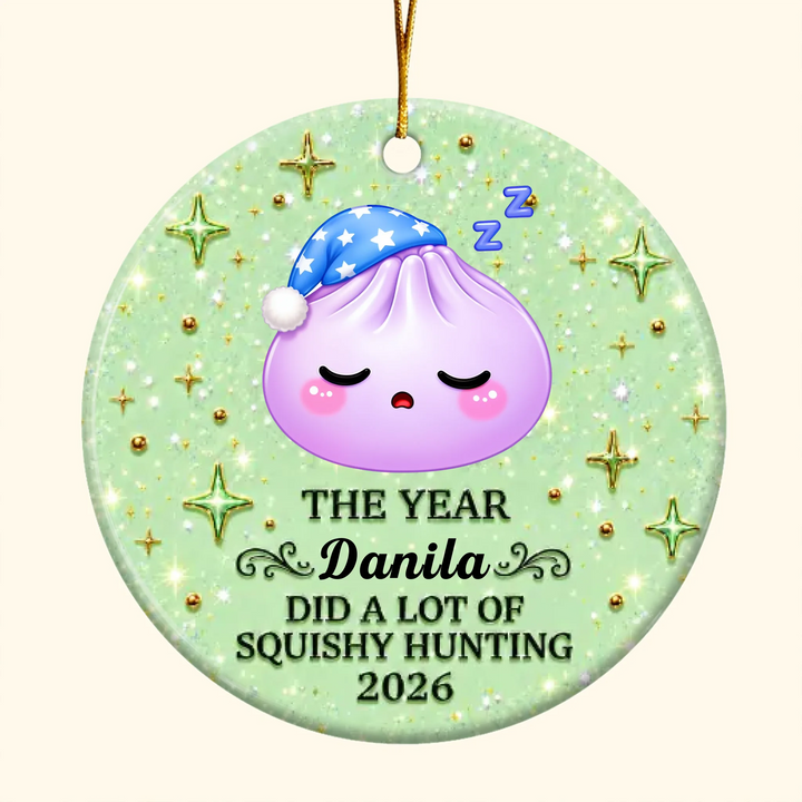 A Lot of Squishy Hunting - Ceramic Ornament - Christmas Gift For Friends, Family