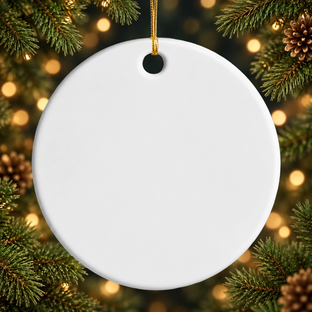 Squishy Hunting Together - Ceramic Ornament - Christmas Gift For Family