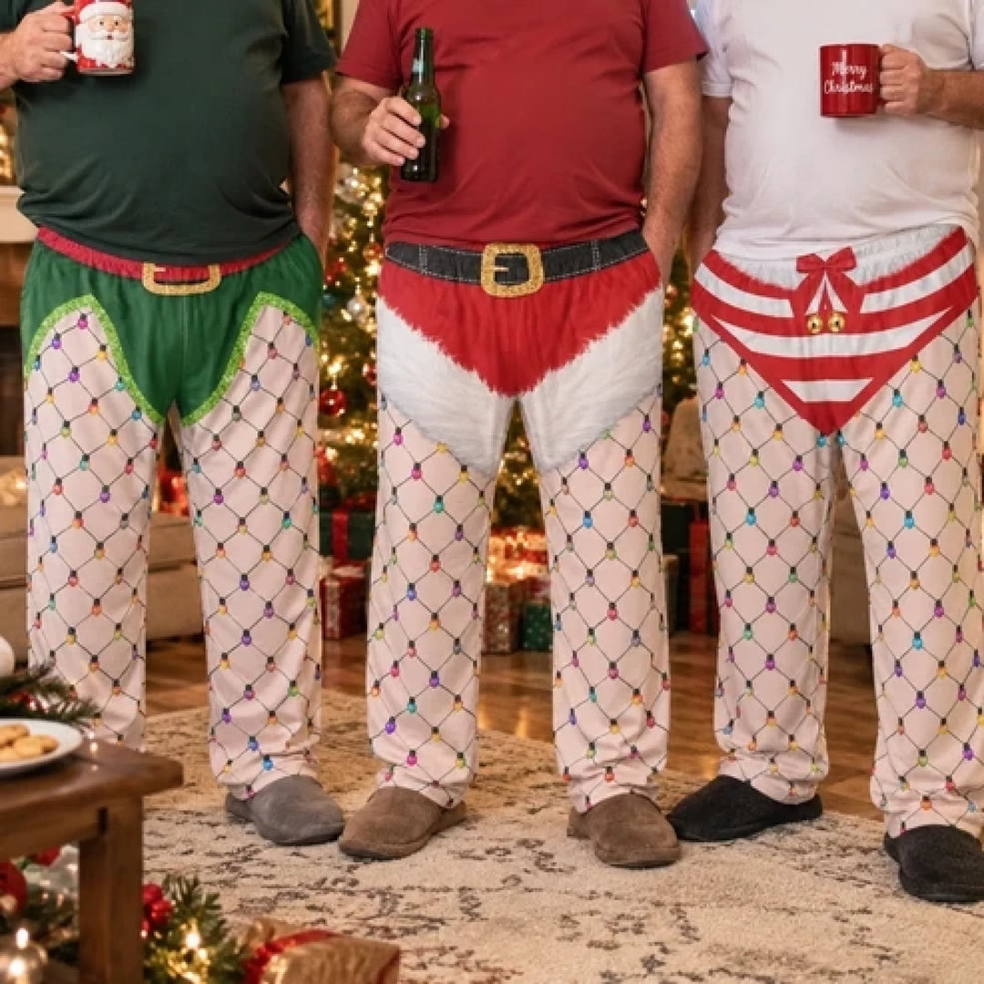 Funny_Christmas_Outfits_Fishnet_Tights_Xmas_Personalized_Lounge_Pants_2