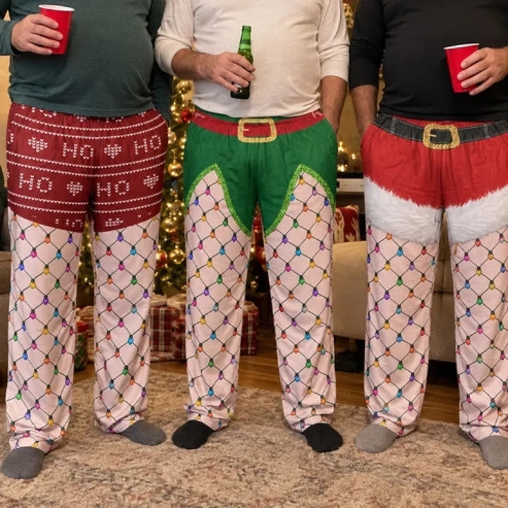 Funny_Christmas_Outfits_Fishnet_Tights_Xmas_Personalized_Lounge_Pants_1