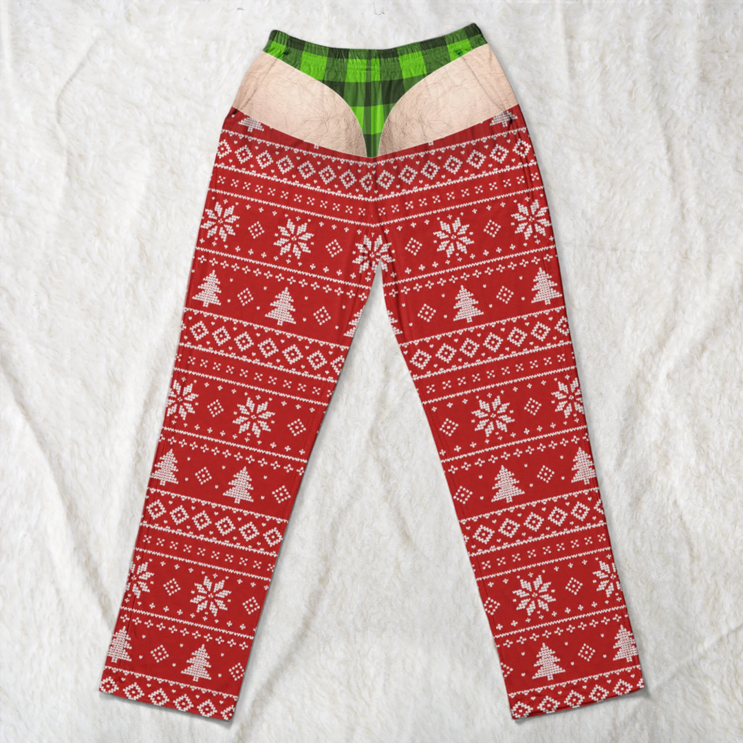 Funny_Christmas_Outfits_Fishnet_Tights_Xmas_Personalized_Lounge_Pants_3
