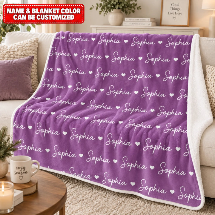 Chăn tím “Sophia” trên ghế sofa уют cozy