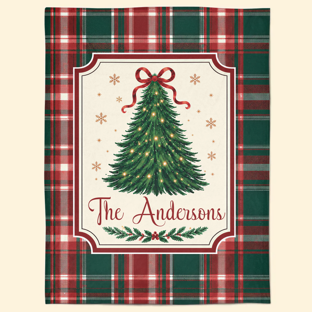 Family Tree - Personalized Blanket - Christmas Gift For Kids, Family Members