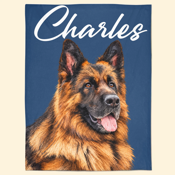 Watercolor Pets Blanket - Personalized Blanket - Gift For Friends, Family, Pet Lovers